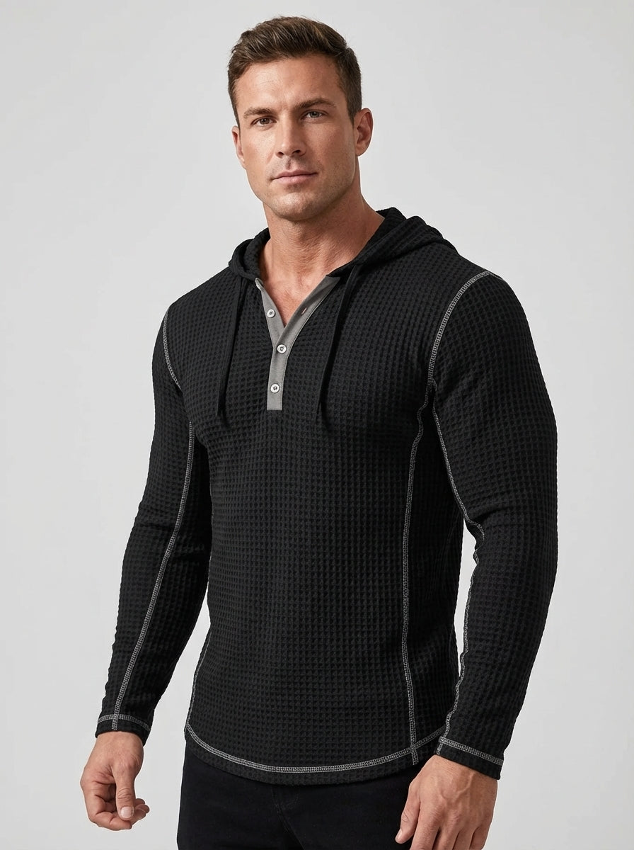 ErgonWaffle | Hooded Long Sleeve Tee