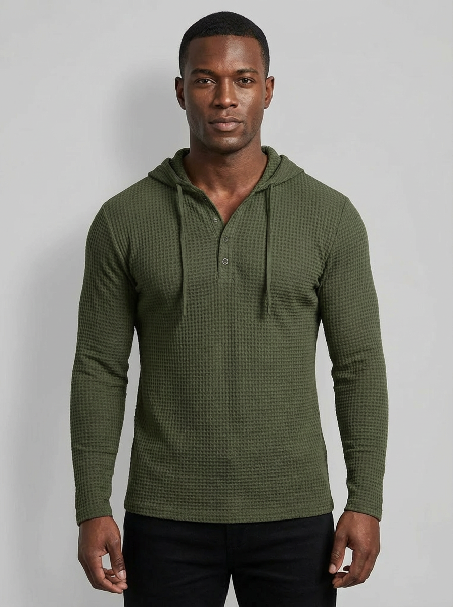 ErgonWaffle | Hooded Long Sleeve Tee